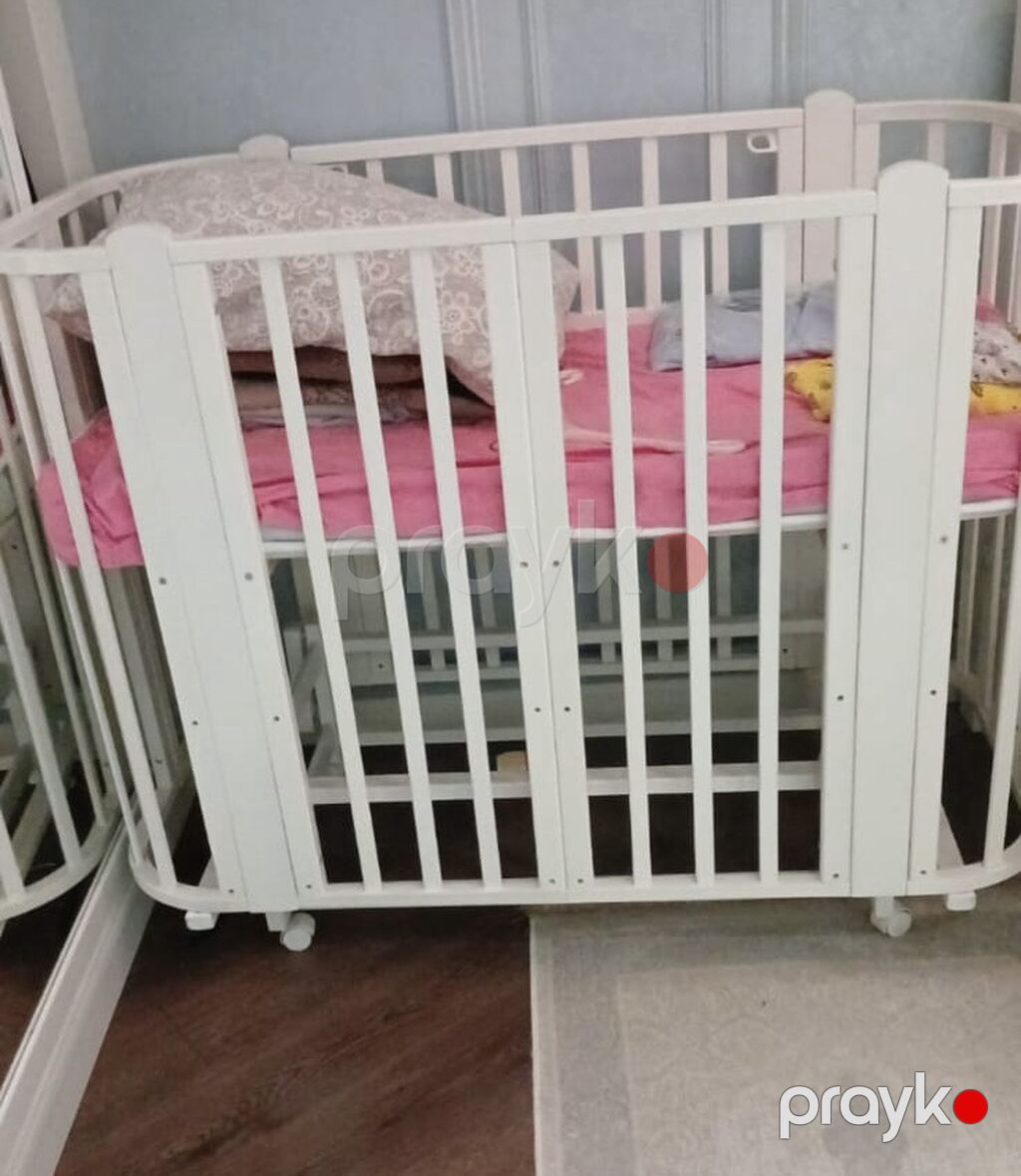 Yeni Uşaq beşiyi 350₼ alınıb İstifadə olunmayıb İçinə bütün — Bəşikləri, Bakı (2)