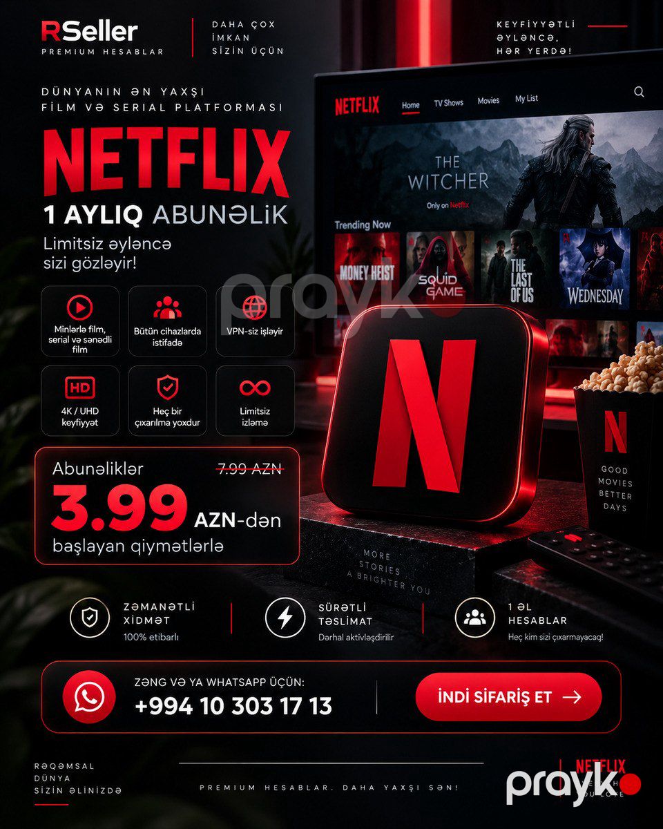 Netflix Premium — Oyunlar, konsollər və proqramlar, Bakı (2)