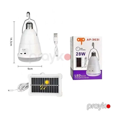 Günəş paneli ilə işləyən lampa — Bakı