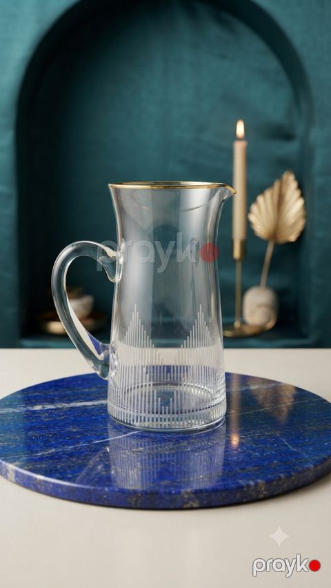 Qrafin 8567, şüşə, şəffaf, 1020 ml — Bakı