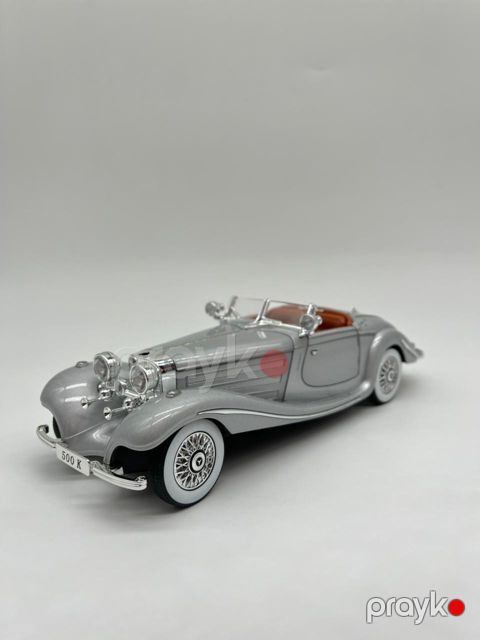 Oyuncaq maşın Mercedes-Benz 500K, metal, boz, 12 yaş — Bakı