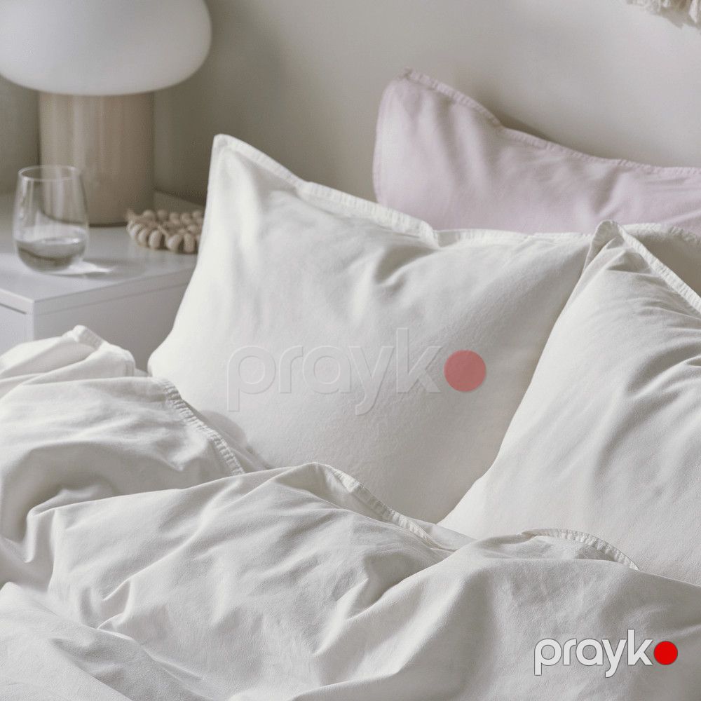 Yataq dəsti IKEA Angslılja, ikinəfərlik, ağ, yorğan üzü 240x220, 2 yastıq üzü 50x80, pambıq - 706.089.00 — Mallar, Bakı (3)