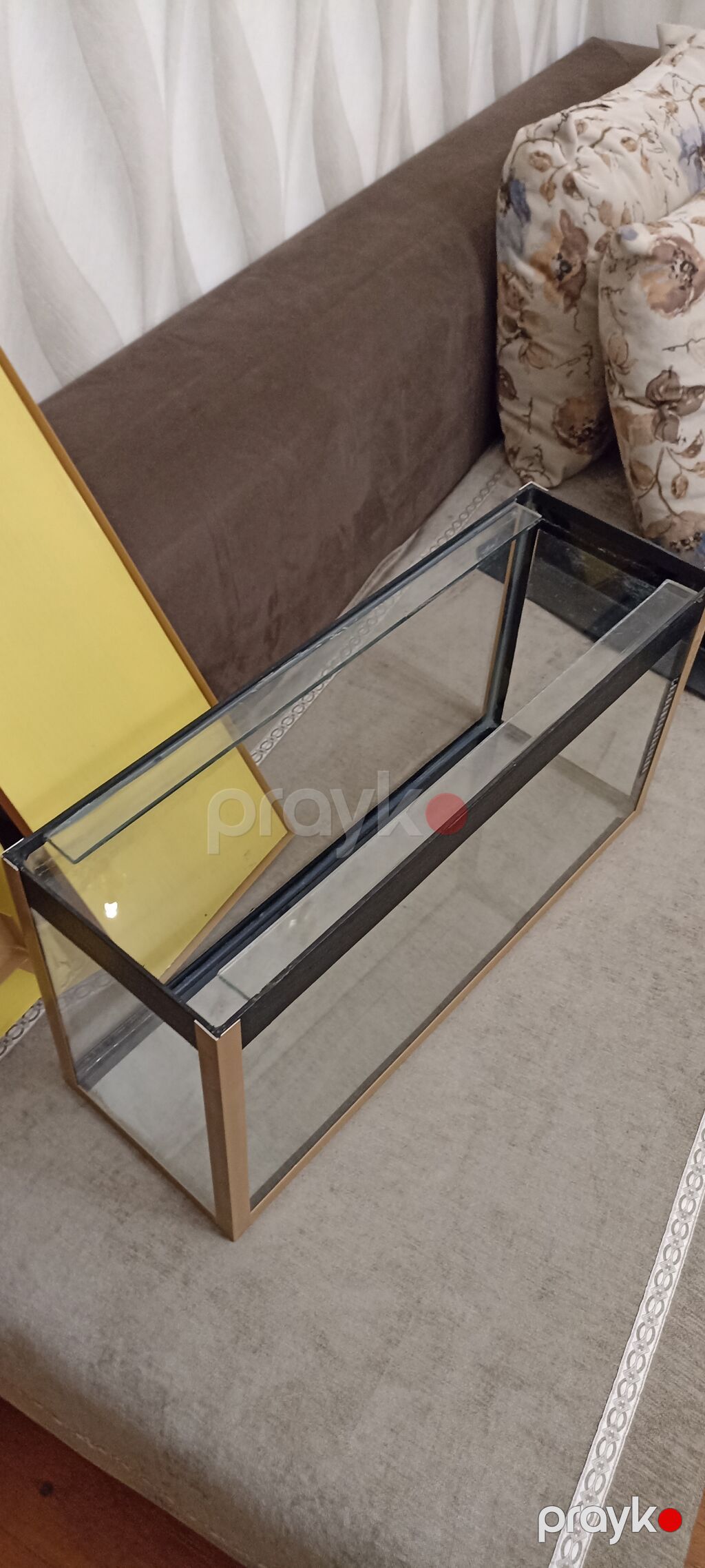 Akvarium 60*20*30h,iki qapagı var,fon var.sex akvariumun — Akvariumlar və balıqlar, Bakı (3)