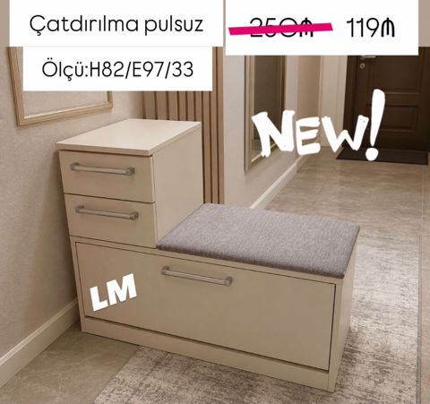 Düz dolab, Dəhliz üçün, Ayaqqabı üçün — Aişə Xanım — Şkaflar