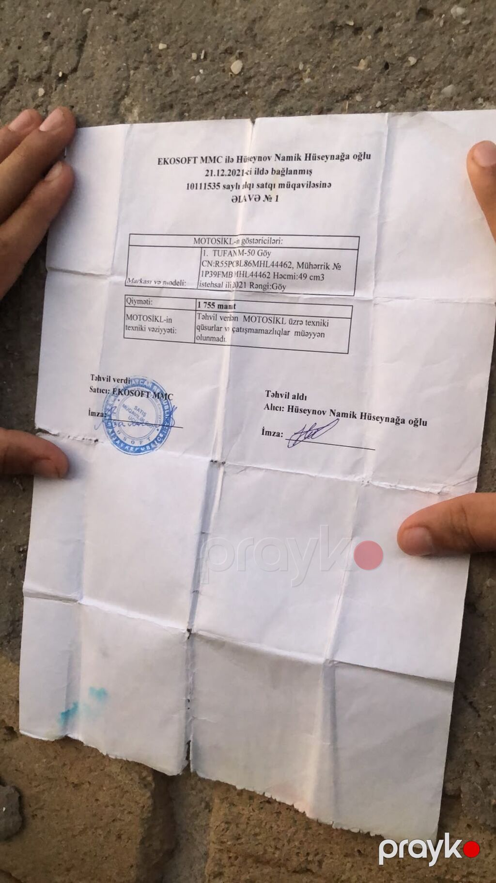 Tufan 50 sm3, 2021 il — Motosikletlər, Digah (4)