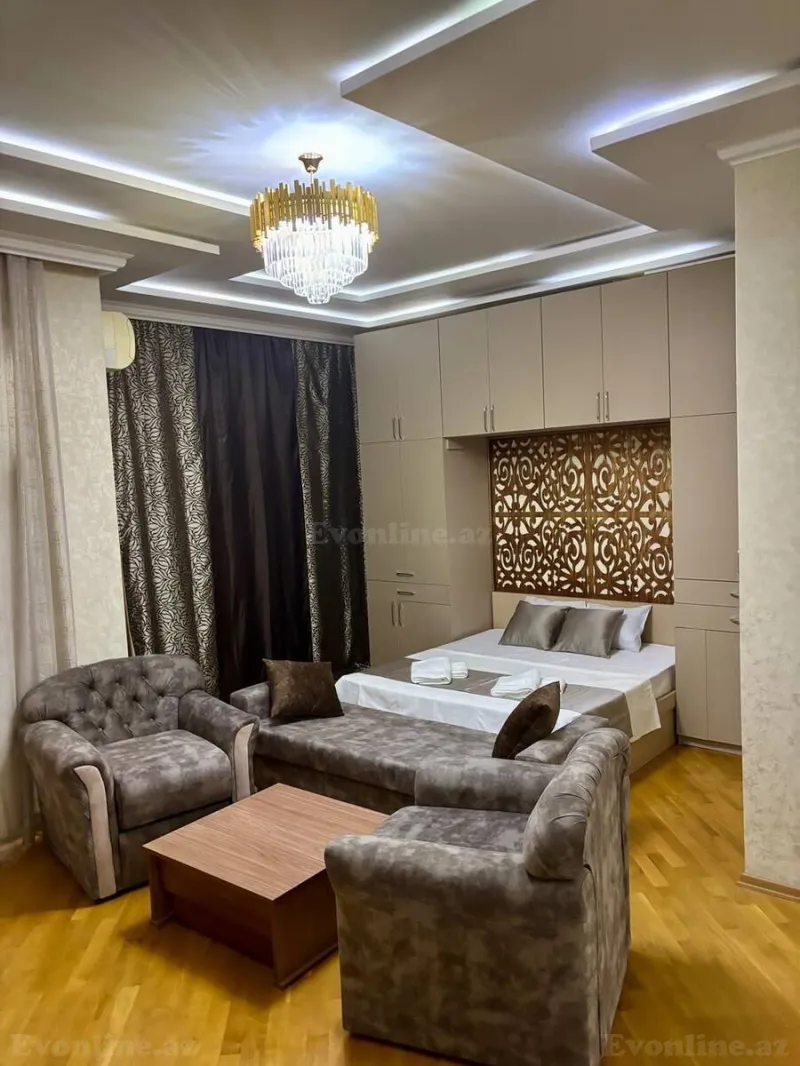 Kirayə verilir 1 otaqlı Mənzil Yeni tikili 55 m² Bakı, Nəsimi r — Mənzil, Bakı (3)