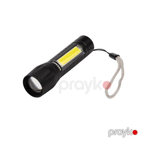 Universal fənər Rexant, baş işığı ilə 1.5 Vt, yan işığı ilə 2 Vt, alüminium, qara — Bakı
