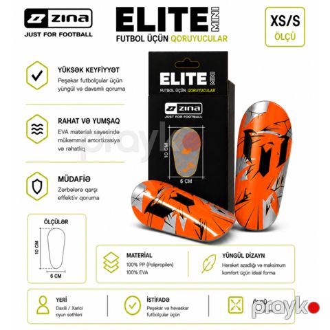 Qalxanlar dəsti Elite Mini Zina, narıncı, ölçü XS/S — Bakı