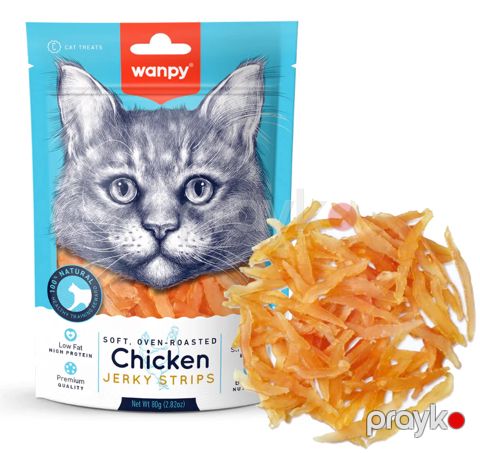 Pişiklər üçün məzə Wanpy Soft Chicken Jerky Strips, 80 q — Bakı