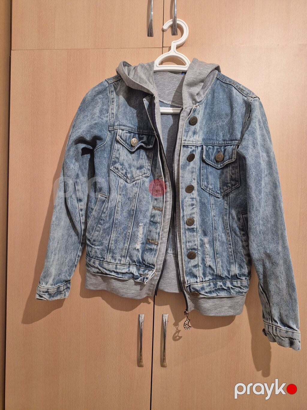 Unisex cins gödəkçə – daxilində çıxarıla bilən (kapüşonlu) boz — Kurtkalar, Bakı (2)