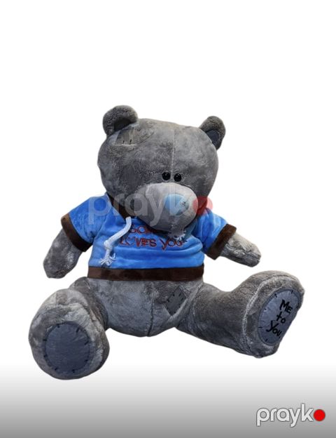 Yumşaq oyuncaq FSY-12173, peluş, boz/göy, 10 sm — Bakı