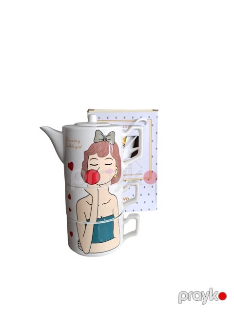 Dəst, keramika, ağ, 150 ml — Bakı
