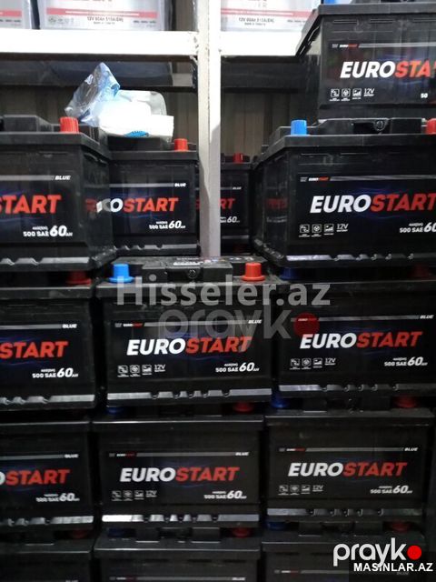 Eurostart 60 ah akkumulyator — Bakı