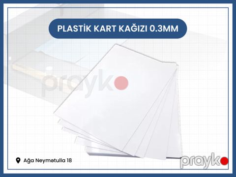 Plastik kart kağızı 0.3mm — Bakı