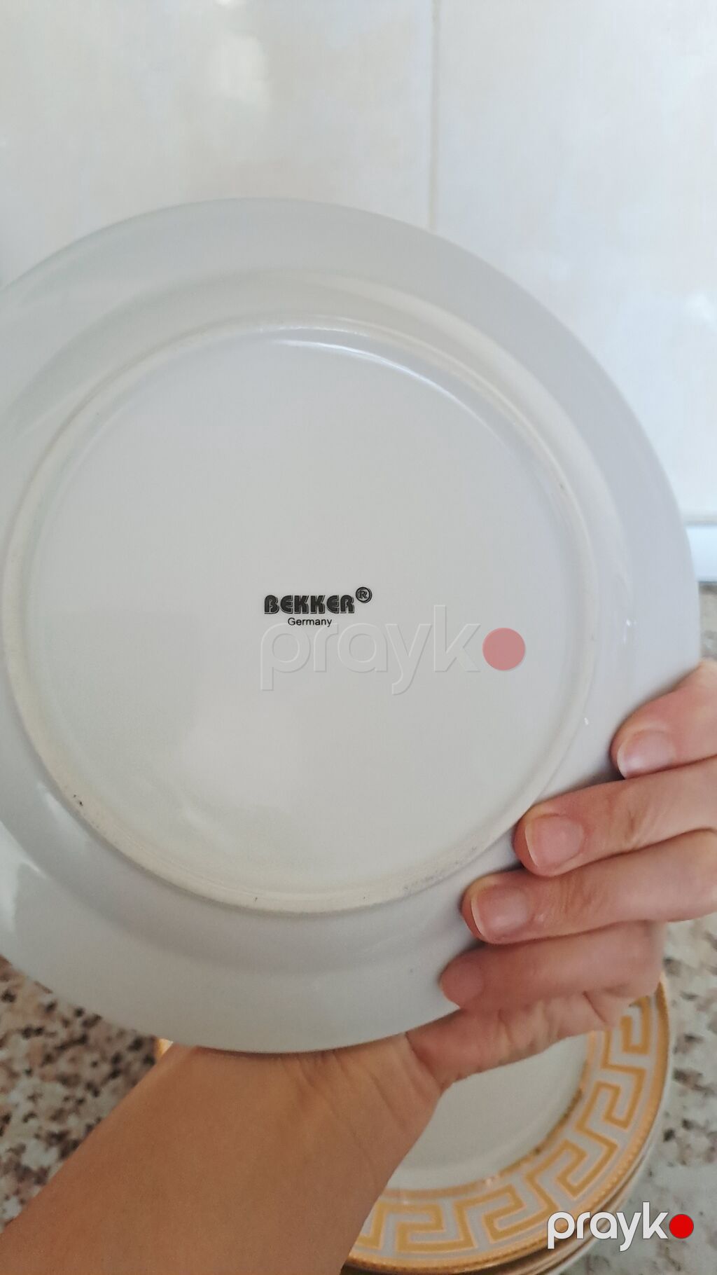 Boşqablar, 6 ədədli dəst, rəng - Ağ, Farfor, Almaniya — Süfrə qabı, Bakı (2)