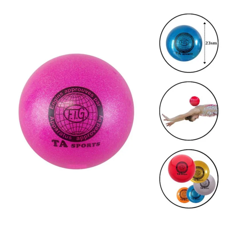 Bədii gimnastika üçün top WS0657, çəhrayı, 23 sm — Bakı