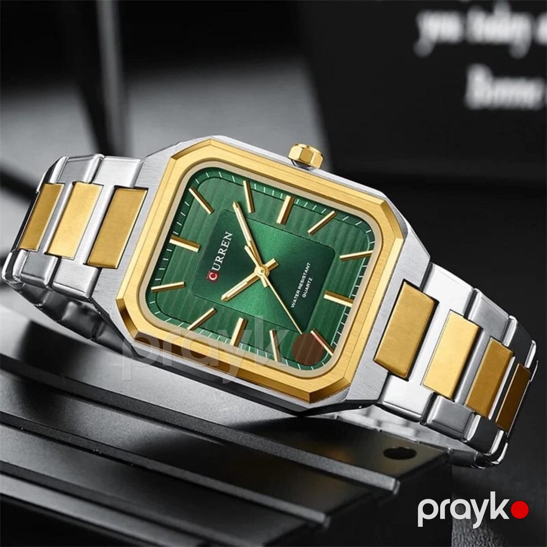 Kişi qol saatı NC 8457 Silver Gold Green — Mallar, Bakı (2)