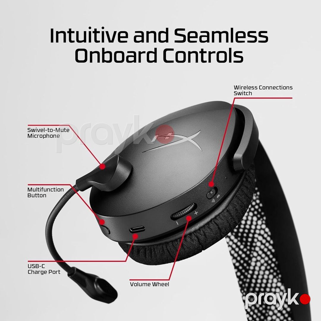 Qulaqlıq "HyperX Cloud Jet Wireless" — Səs texnikası, Bakı (3)