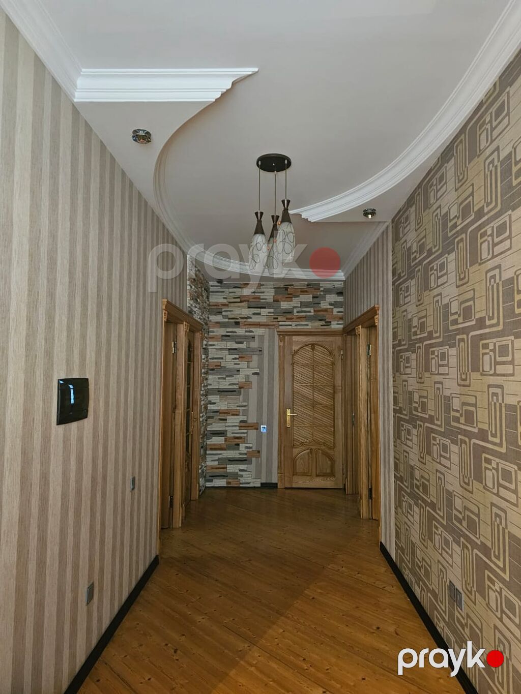 2 mərtəbəli fərdi yaşayış evi - Ümumi: daş divarlı, künc sahəli həyət — Ev, villa, Bakı (7)