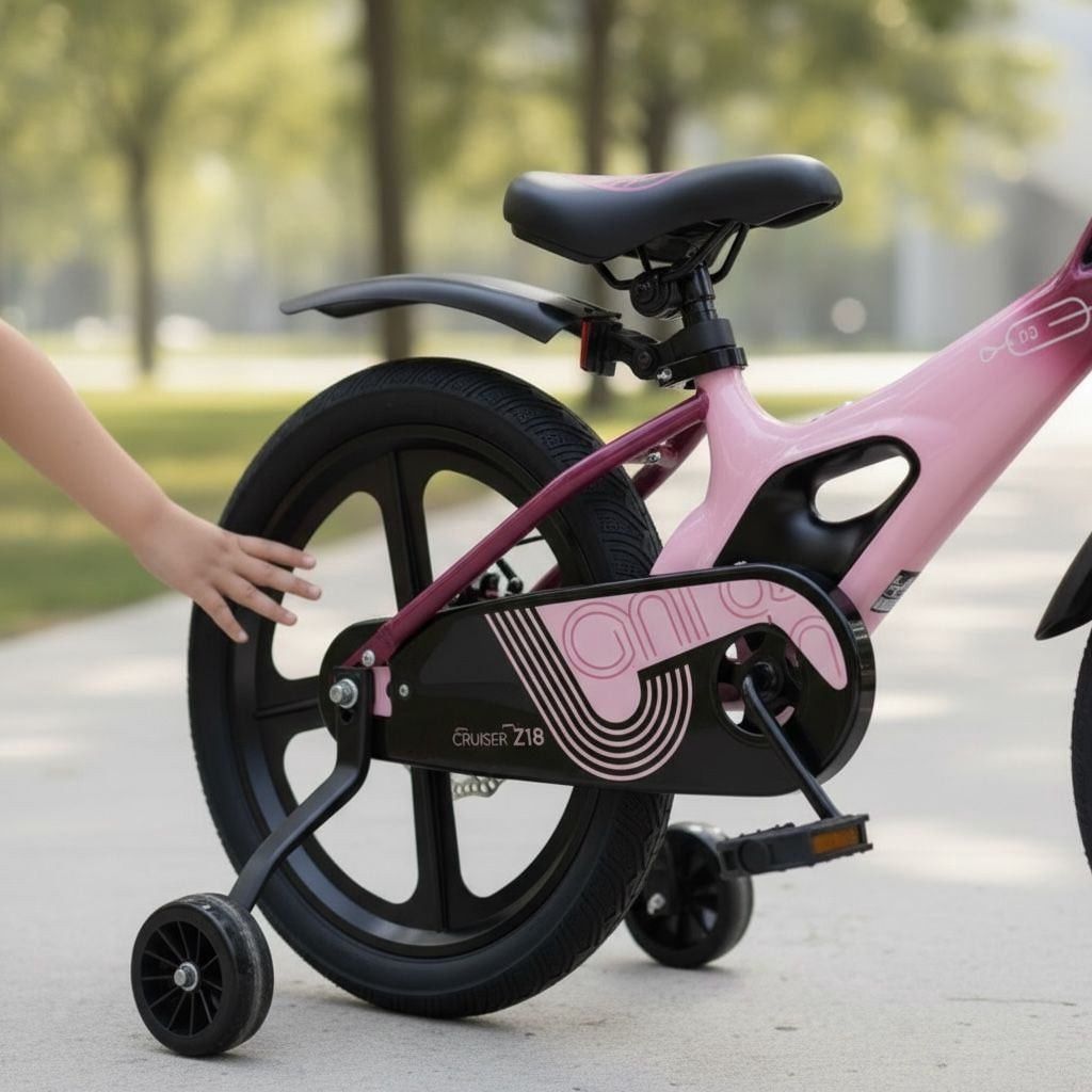 Uşaq velosipedi F-7 18 inch Çəhrayı — Velosipedlər, Bakı (2)
