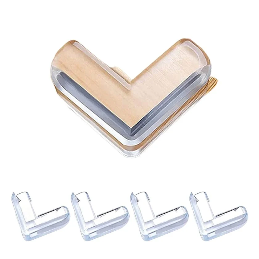 Qoruyucu künc taxmalar, silikon, şəffaf, 3.3х4.9 sm, 4 əd — Bakı