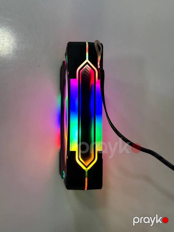 Argb Case Kuler "Loving Cool YD-1200" Black (Programmable Case Fan) — Kompüterlər və noutbuklar, Bakı (4)