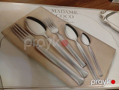 Qaşıq, çəngəl, bıçaq dəsti "Madame Coco" — Bakı