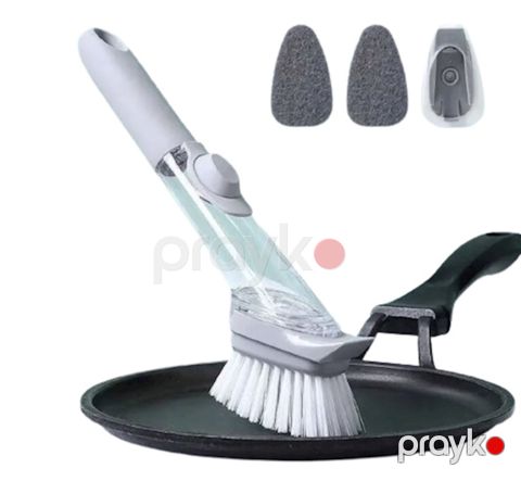 Dispenserli qab yuma fırçası Kitchen aid, MH29018, Boz, Plastik, 2 ədəd — Bakı