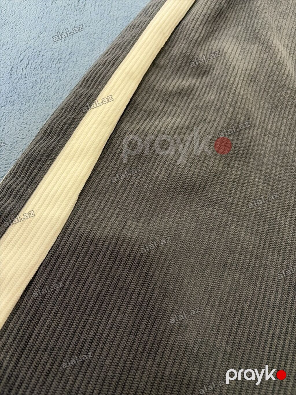 Unisex trikotaj şalvar – XL ölçü - Rəng: tünd boz (yanlarda krem — Şəxsi əşyalar, Bakı (4)