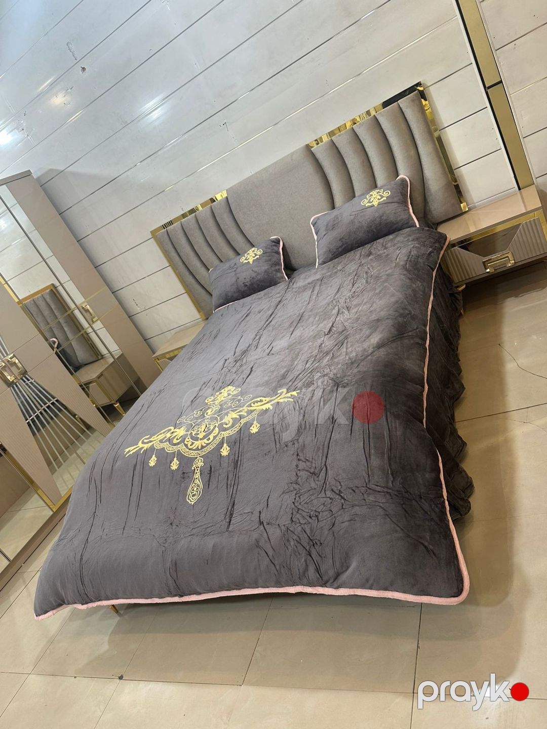 Yataq dəsti HBT_00265, yorğan üzü 200x220 sm, mələfə 220x240 sm, yastıq üzü 50x70 sm 2 əd, ikinəfərlik - HBT_00265 — Mallar, Bakı (2)