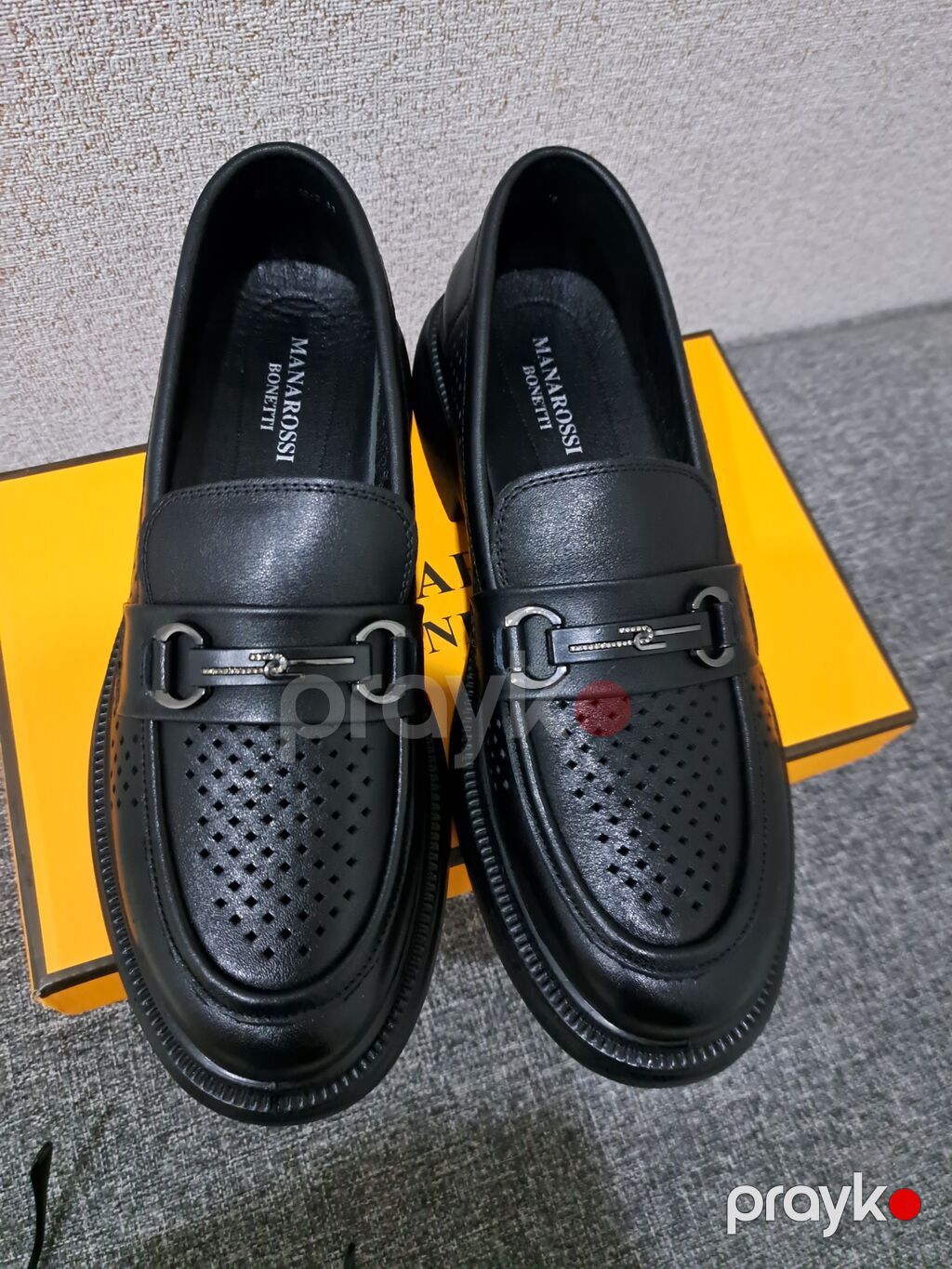 Manarossı Bonettı qadın loaferləri - Rəng: qara - Material: təbii — Ayakkabılar, Bakı (2)