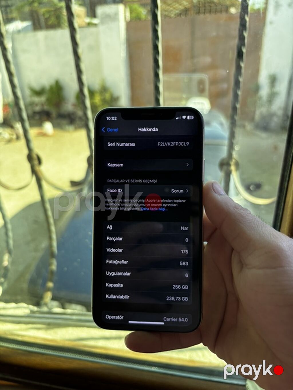 IPhone X, 256 GB, Gümüşü, Face ID — Apple iPhone, Digah (3)