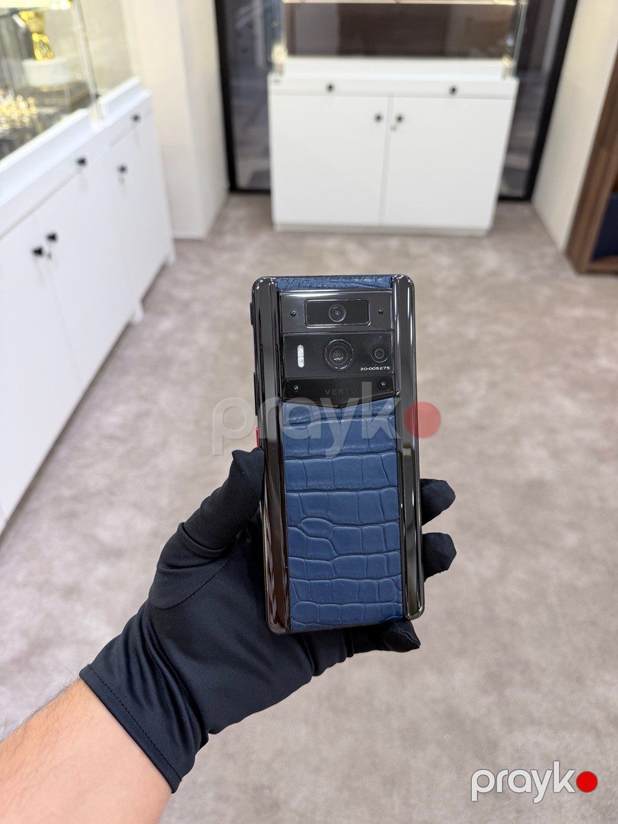 Vertu Metavertu 2 Max Alligator Skin Blue 512GB/12GB — Smartfonlar, Bakı (5)