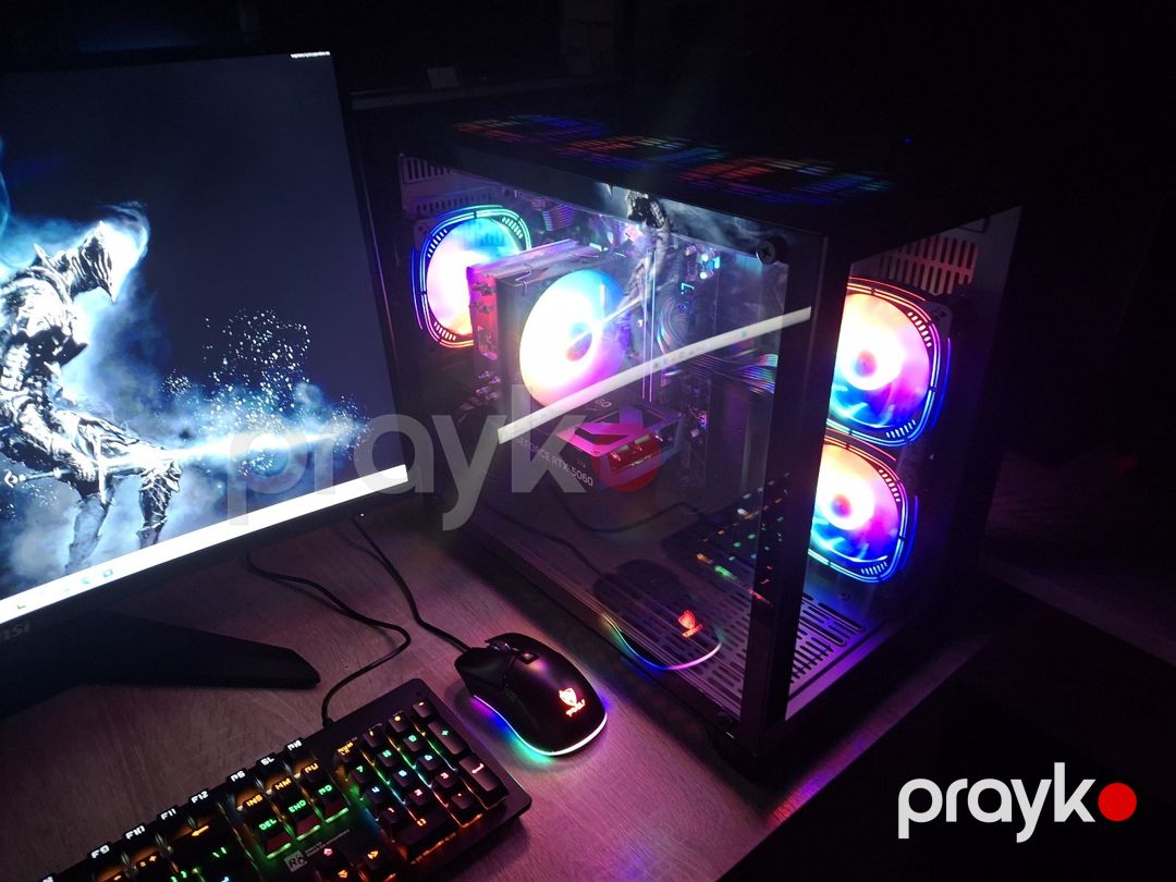 Gaming PC Keys i5 12400F Rtx5060 8gb 27Msi 280hz — Masaüstü kompüterlər, Bakı (7)