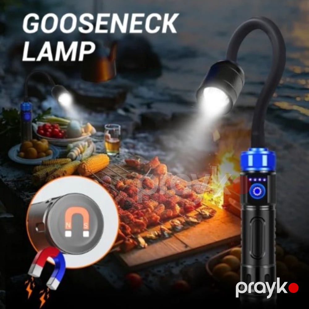 LED fənər USB şarj olunan elastik boyunlu, super parlaq və portativ işıqlandırma - prl_0539 — Mallar, Bakı (3)