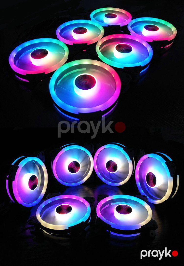 RGB kuler "Coolmoon Sunshine LED 120mm (Programable Case Fan)" — Kompüterlər və noutbuklar, Bakı (10)