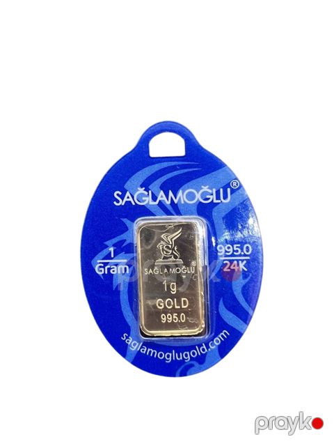 Qızıl külçə EJ94, qızıl 995 əyar, 1 q — Bakı