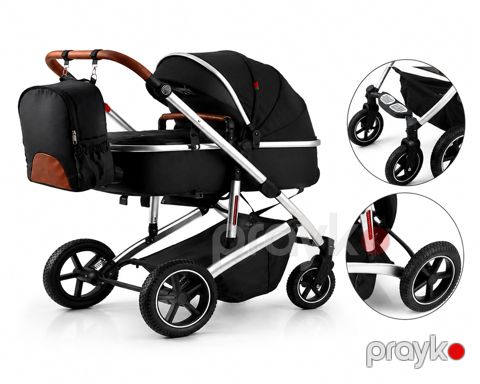 Uşaq arabası Kidilo 516 (VP088), minimal yaş 0, 50 kq kimi, qara — Bakı