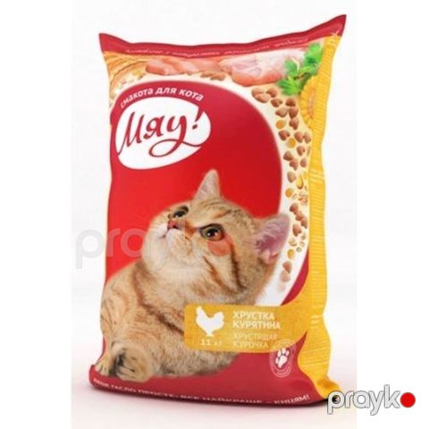 Quru yem Мяу pişiklər üçün, toyuq ilə, 11 kq — Bakı