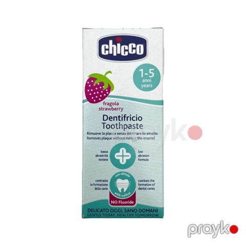 Uşaq diş məcunu Chicco Çiyələk 12 ay+ 50 ml — Bakı