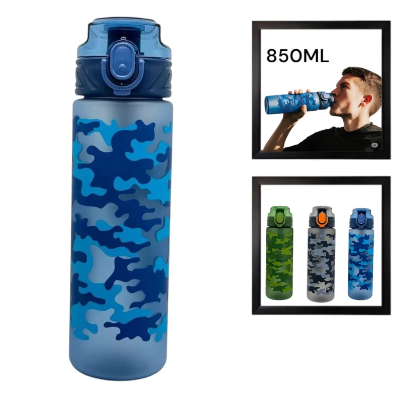 İdman su qabı WS1296, göy, 850 ml — Etrend.az — Fitness və Yoga