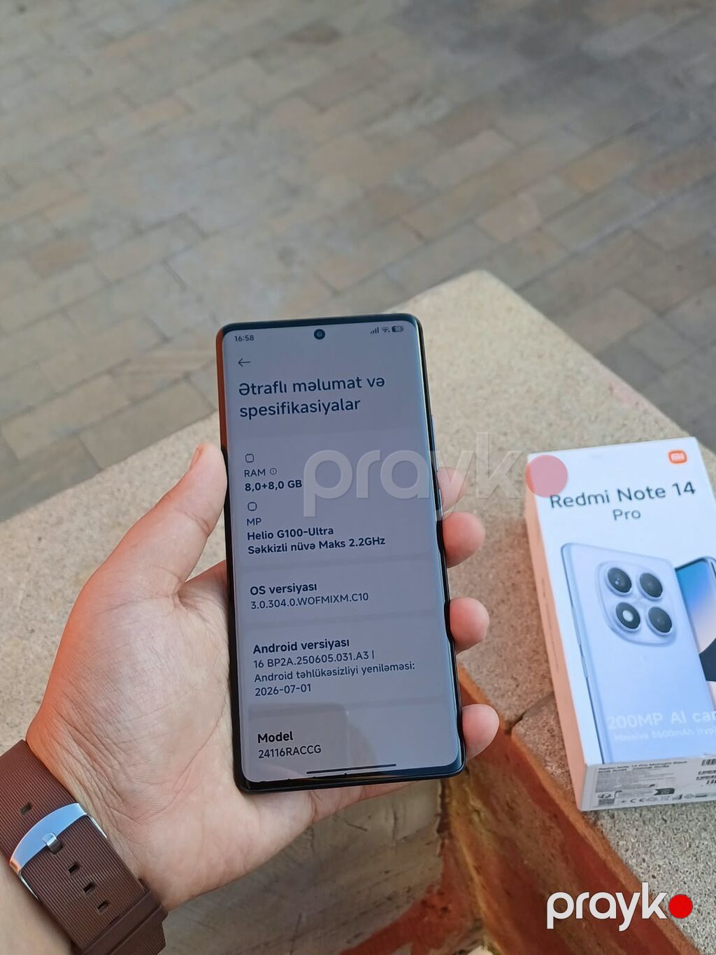 Redmi Note 14 Pro, 256 GB, rəng - Qara, Zəmanət, Barmaq izi, Simsiz şarj — Xiaomi, Bakı (7)