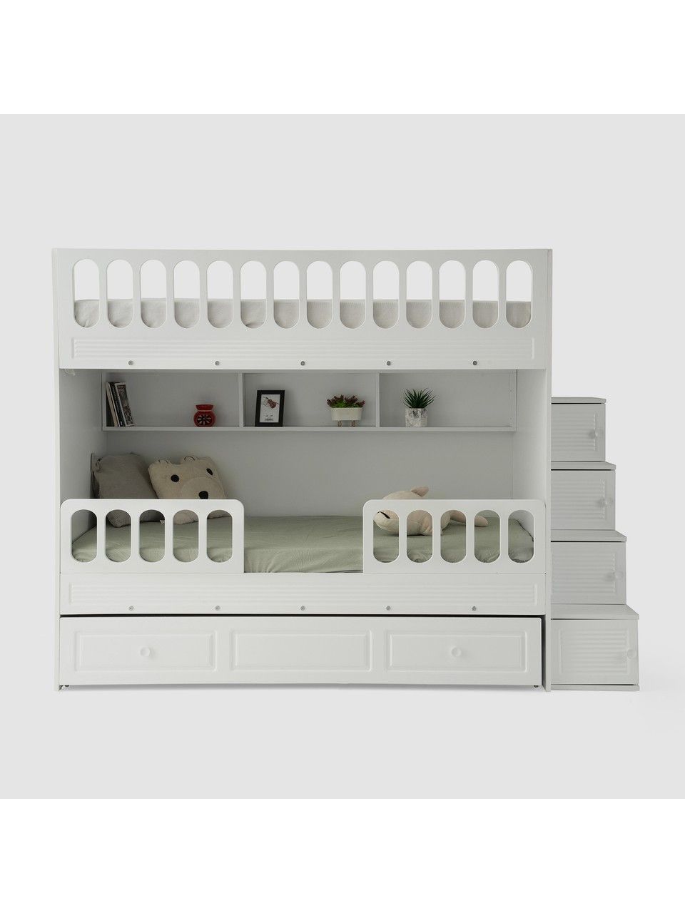 Uşaq çarpayısı Elegant Wood ZARR2103, laminat, ağ, 195.6x94 sm — Mallar, Bakı (3)
