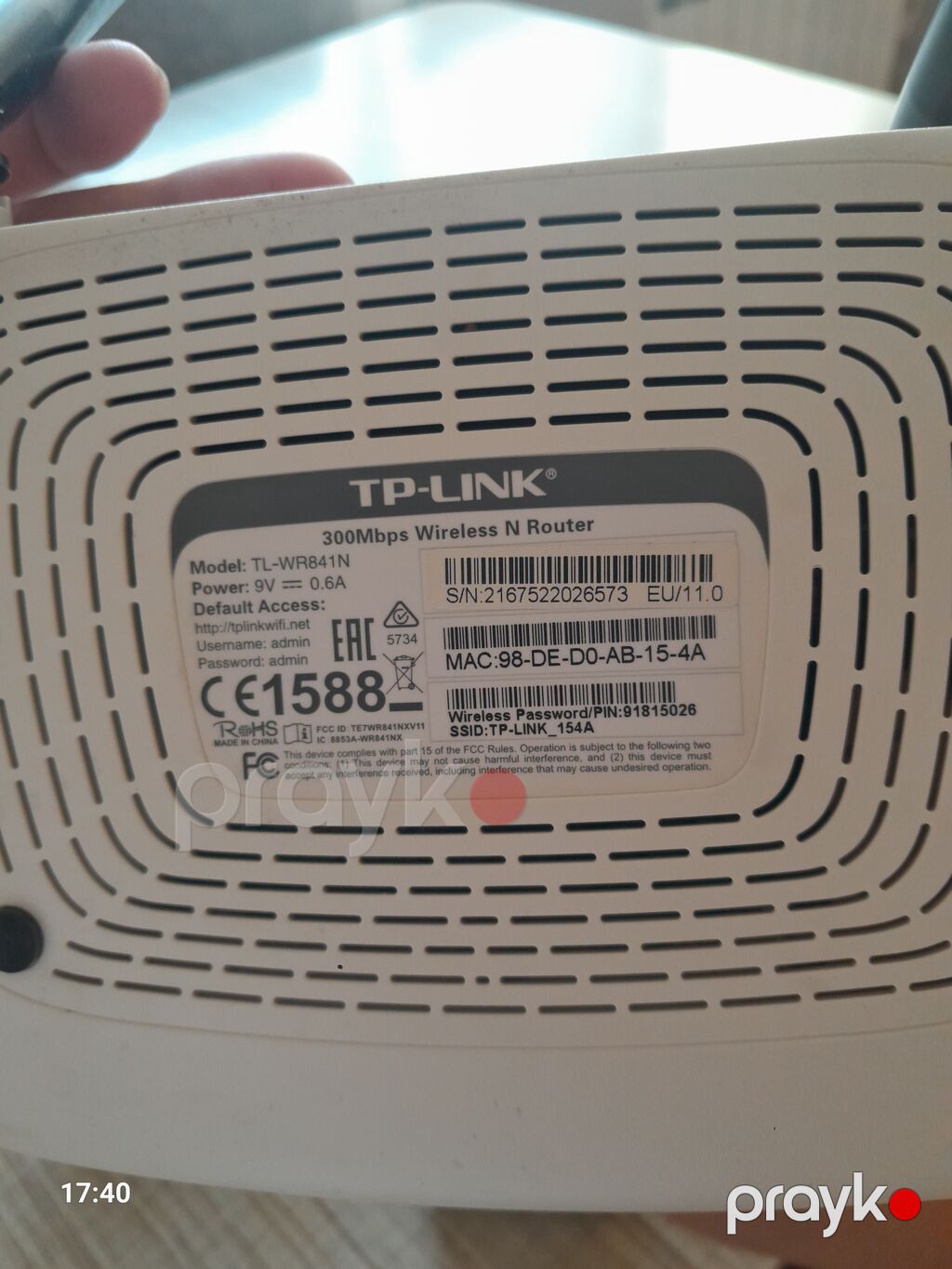 TP-Link TL-WR841N simsiz N router - Sürət: 300 Mbps 2.4 GHz — Şəbəkə və server avadanlığı, Sumqayıt (2)