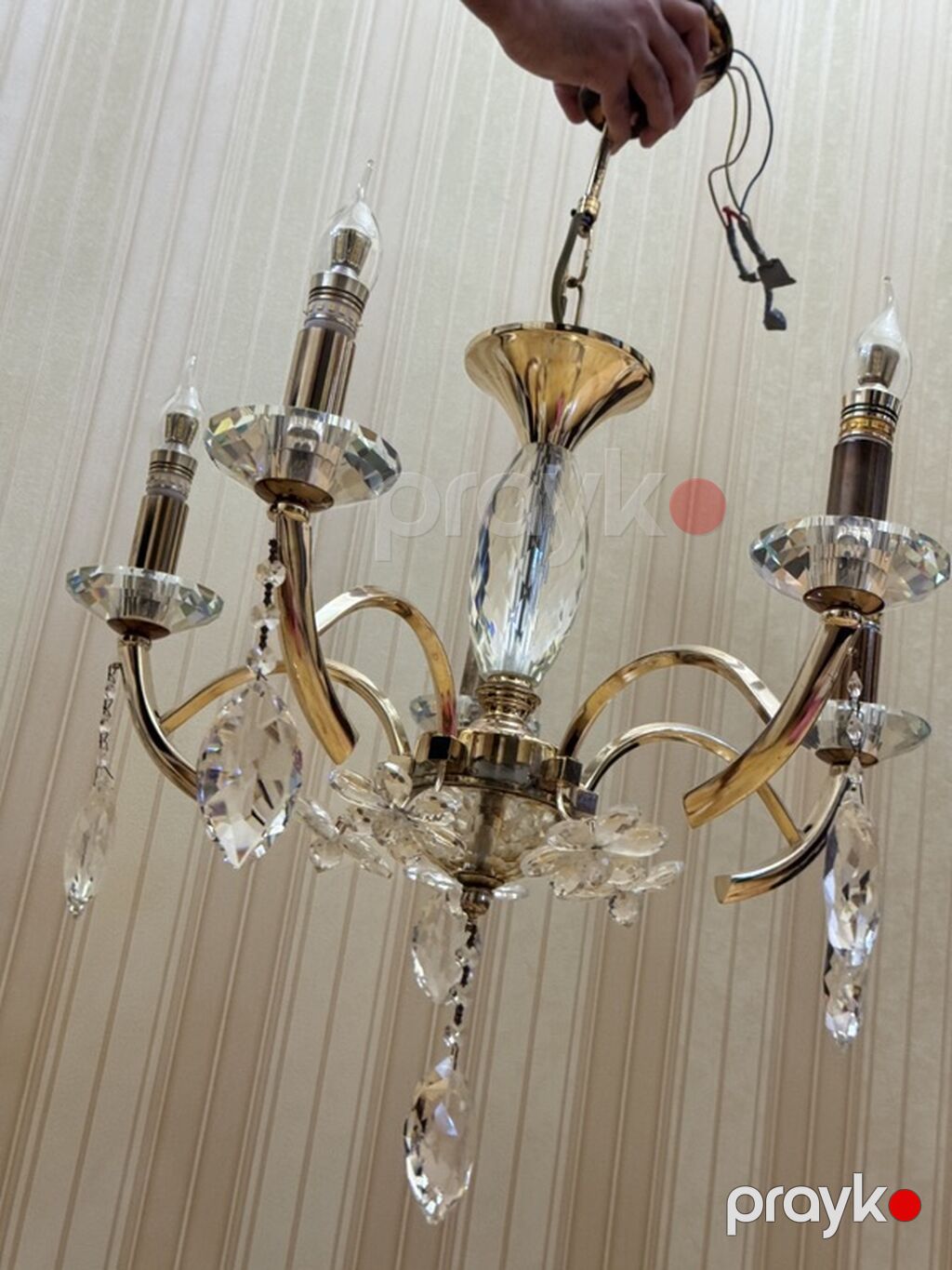 Çılçıraq, 5 lampa, Metal — Tavan is?qlar? v? cilc?raqlar, Bakı (3)