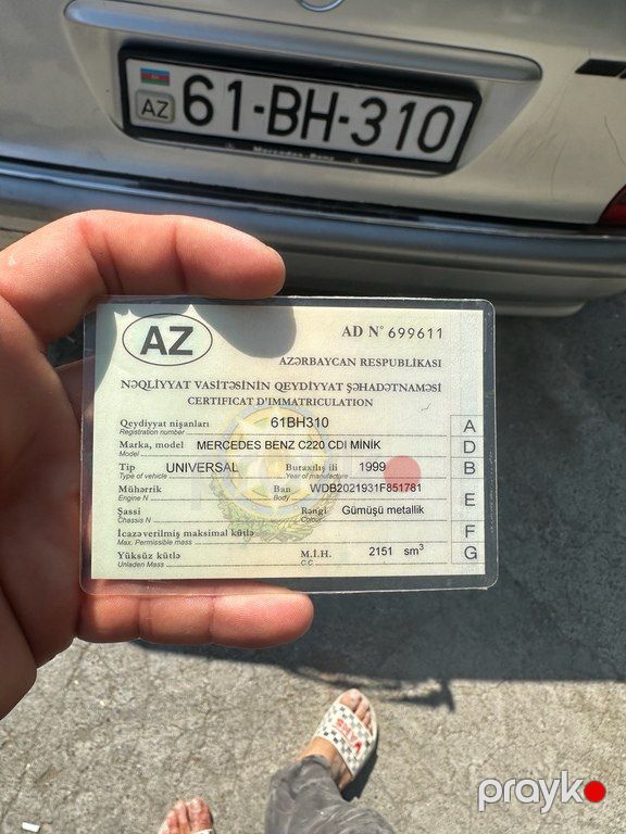 Mercedes C 200, 2.2 L, 1999 il, 400 000 km — Avtomobillər, Ucar (3)