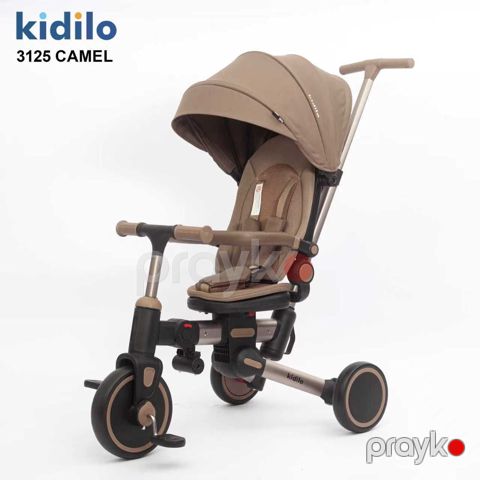 Uşaq üçtəkərli velosipedi Kidilo 3125 7-in-1 Camel — Bakı