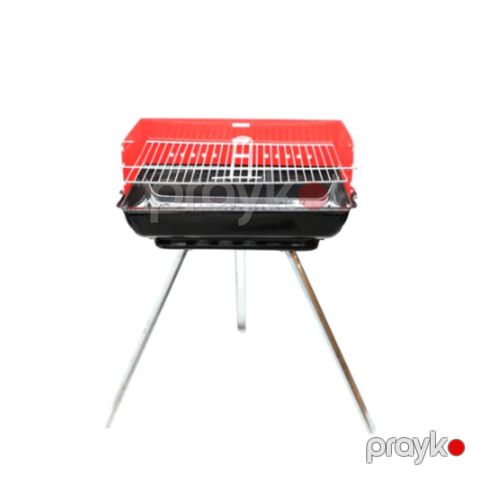 Manqal portativ metal, 43x25 sm, qara/qırmızı — Bakı