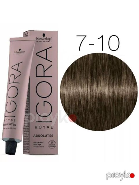 Igora Royal Absolute 7-10 Краска для седых волос, Средний русый сандрэ натуральный, 60 мл — Bakı