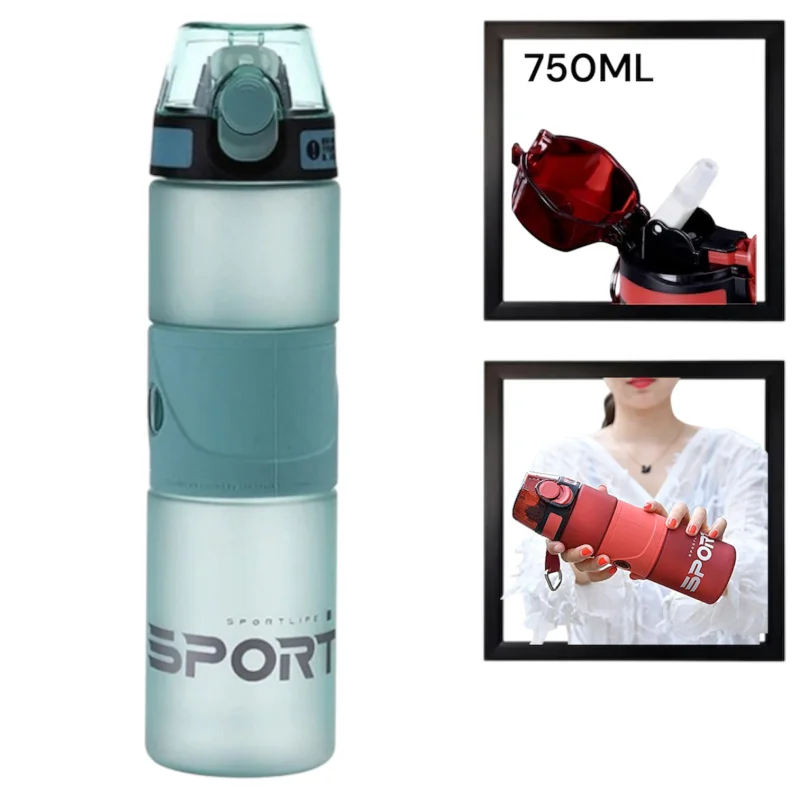 İdman su qabı WS1268, mavi, 750 ml — Bakı
